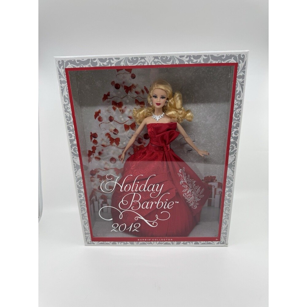 2012 Mattel Holiday Barbie Collector Edition Doll Blonde Hair, Green Eyes